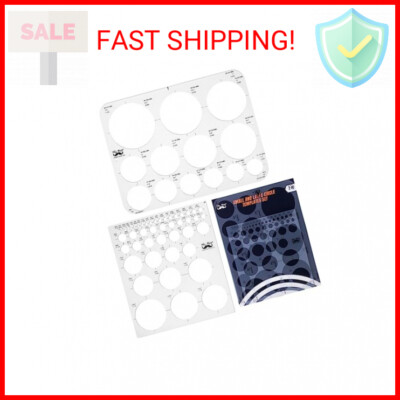 Mr. Pen- Circle Template, 2 pcs, Large and Small Size, Circle Stencil, Circle Ru