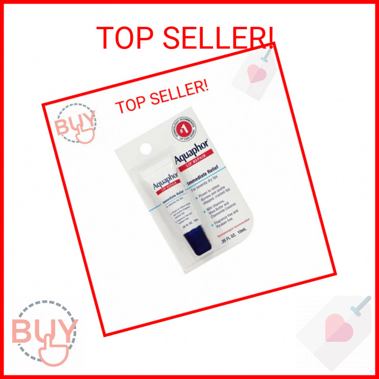 Aquaphor Lip Repair Ointment - Long-lasting Moisture to Soothe Dry Chapped Lips