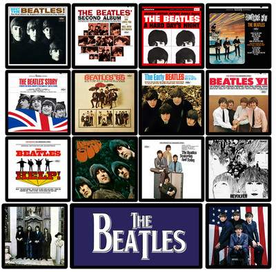 BEATLES 15 pack U.S. album cover discography magnet lot - john paul george  ringo | eBay