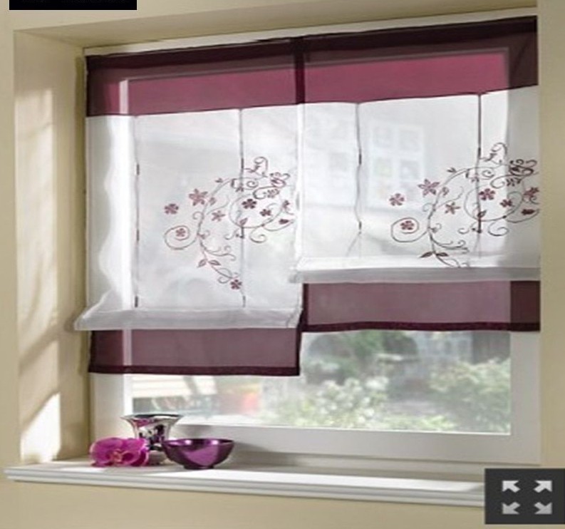 Fashion Kitchens Curtains Embroidered Windows Drapes Decoration