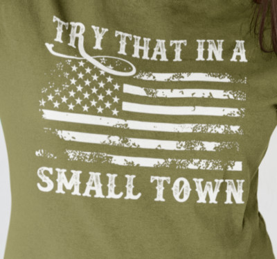 Jason Aldean -Try That In A Small Town T Shirt - Menes & Ladies sizes up to 5x