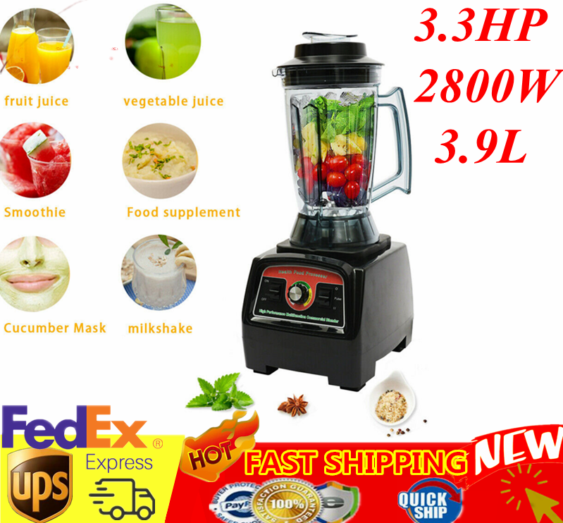 Commercial Blender 2800W 3.9L Mixer Juicer Self-Clean Drink Juice Food Processor