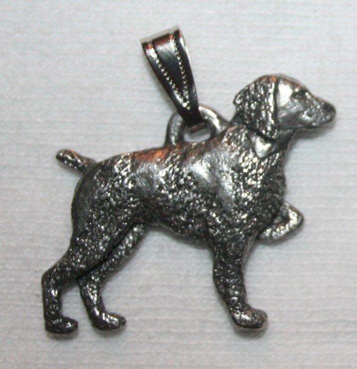 Brittany Dog Harris Fine Pewter Pendant USA Made