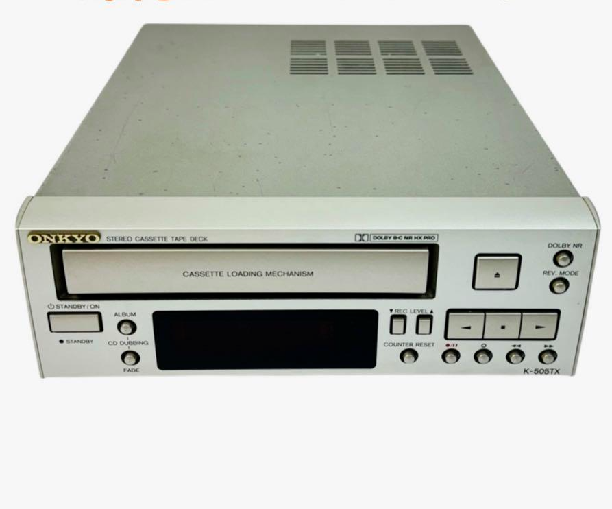 その他 ONKYO - ONKYO STEREO CASSETTE TAPE DECK K-505TX ONKYO K-505 Stereo Cassette Deck recoder From Japan Very