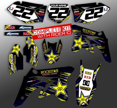 ROCKSTAR 2002-2014 YAMAHA YZ 125-250 Restyle UFO DIRT BIKE  GRAPHICS KIT DECALS 