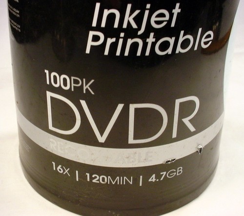 TDK Inkjet Printable DVDR 100 Pack
