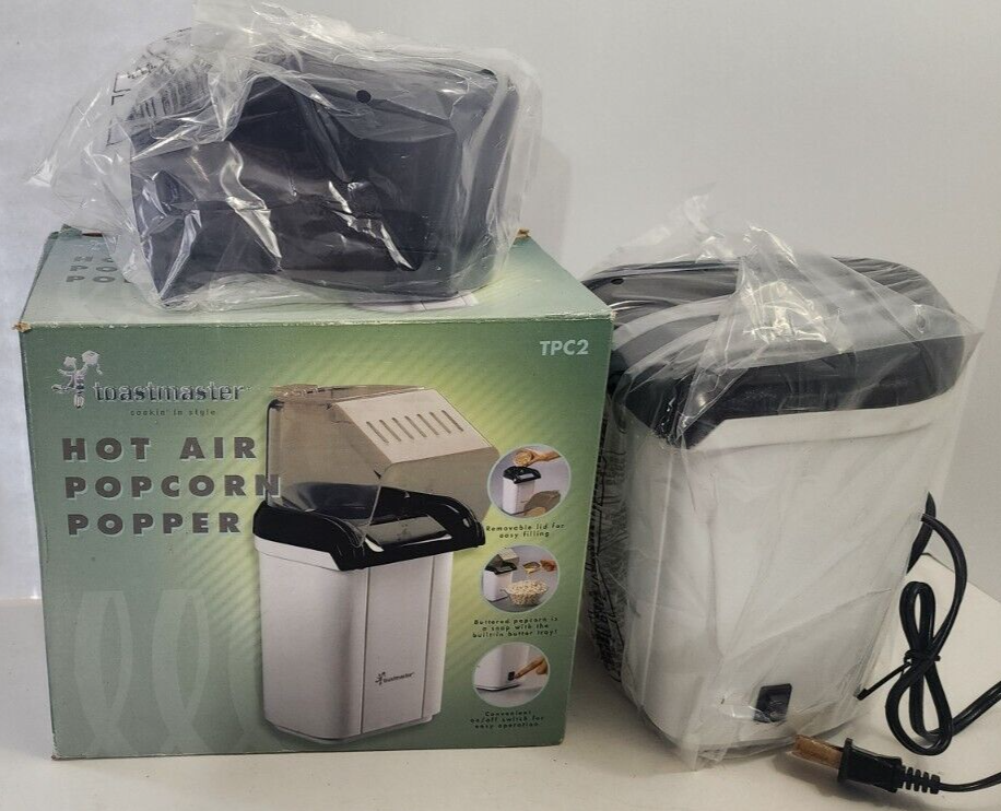 VTG ToastMaster Hot Air Popcorn Popper Maker Model TPC2 HEAL