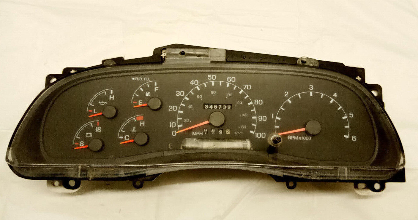 1999-2001 Ford F250 F350 Superduty GAS Instrument Cluster 1999-2001 Ford F250 F350 Superduty GAS Instrument Cluster