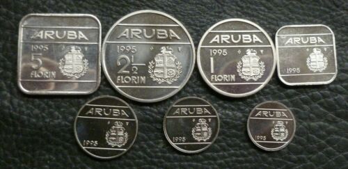 ARUBA Coin Sets by Date 5c to 2.5 or 5 Florins Unc some from sets only: See Menu