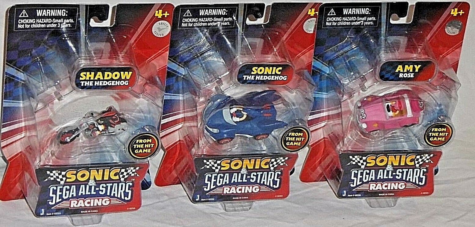 SEGA ALL STARS RACING Jazwares SONIC HEDGEHOG SHADOW AMY