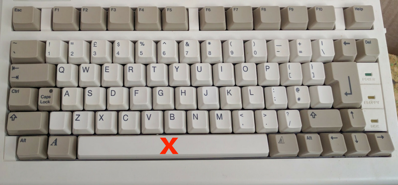 COMMODORE AMIGA 600 KEYBOARD REPLACEMENT KEYS CAP