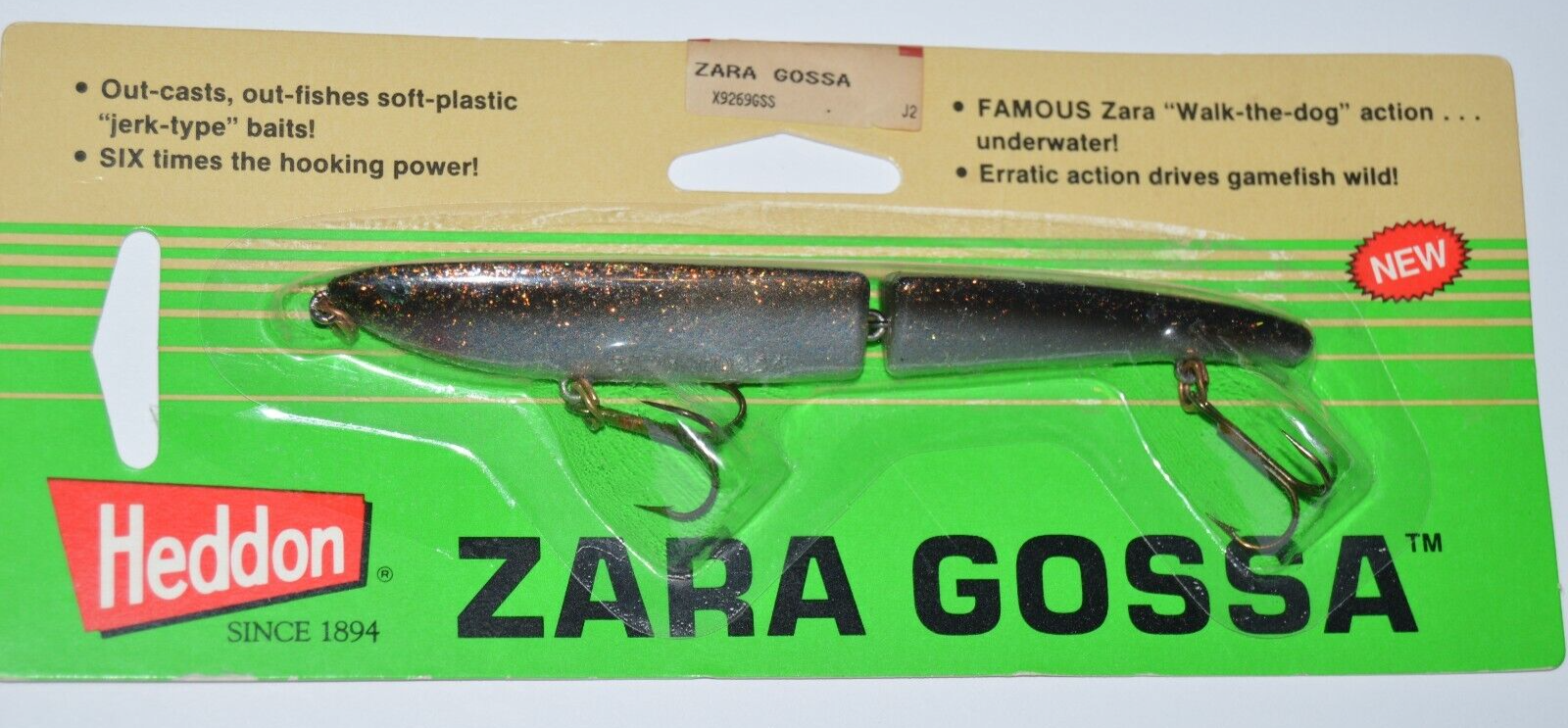 Heddon 6509 B Zaragossa no-chin very rare， Zaragossa Heddon Lure
