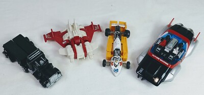 vintage GO BOT transforming action figs urelot 4 pieces Future Machine Strafe 