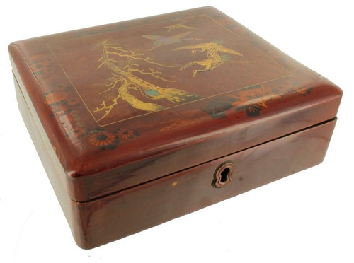 Chinese Old White Base Blue Flower Scenery Porcelain Art Lacquer Box ws3911S Chinese Old White Base Blue Flower Scenery Porcelain Art Lacquer Box ws3911S