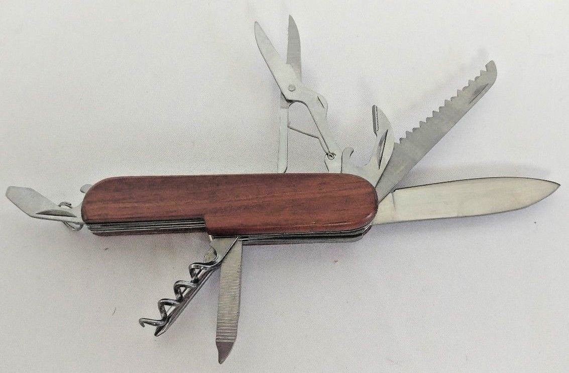 Pocket Knife Multi-tool Wood Handle 3.5