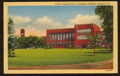 Postcard Hampton Institute Campus Hampton Virginia Free US Ship from US