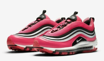 NEW Nike Air Max 97 LX CV3411-600 Women's Shoe Size 6.5 Pink Blast/Black/White