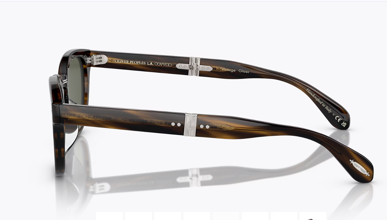 Pre-owned Oliver Peoples Sheldrake 1950 Folding Sun In Bark/ G-15 Msrp$646 Downey Jr. Fav