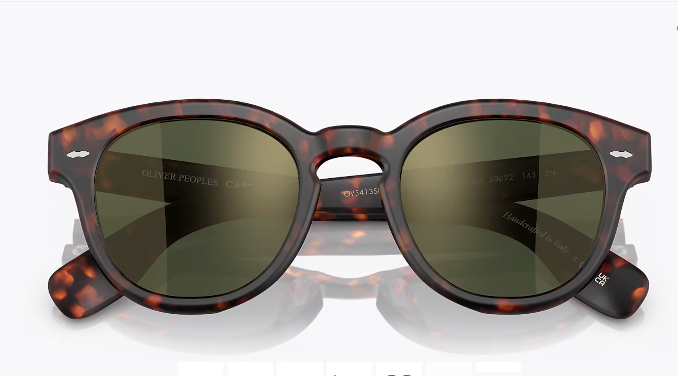 Pre-owned Oliver Peoples Cary Grant Sun 48mm Sable Tortoise Msrp$542 Chris Hemsworth's Fav In Gray