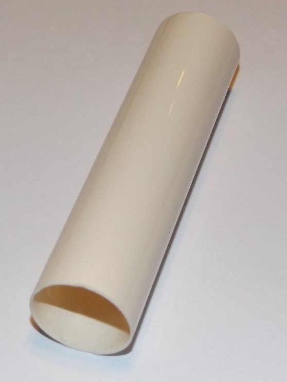 SET OF 6 - 3 1/2" CREAM PLASTIC CANDELABRA CANDLE COVER 7/8 O.D. NEW CCO35G