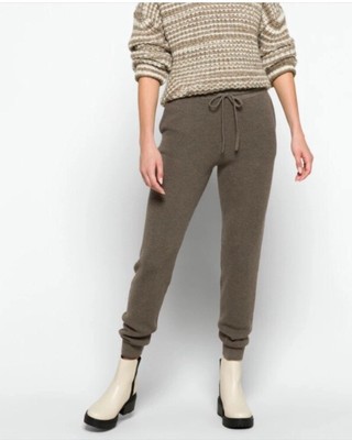NEW AllSaints Ridley Wool & Cashmere Joggers Green Gray Size Large Pull On Pants
