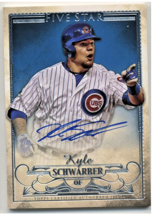 Kyle Schwarber Rookie Signed Autograph Card Topps Auto