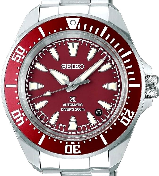 Pre-owned Seiko Prospex Sbdy129 Red Samurai Diver 200m Men's Watch In Box Classic
