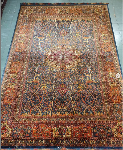 3x2 meter 100 silk Persian carpet from Mashad Iran Rugs & Carpets