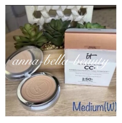 IT (MEDIUM (W) ) CC+ Airbrush Perfecting Powder SPF 50+ | NEW in Box With Mirror