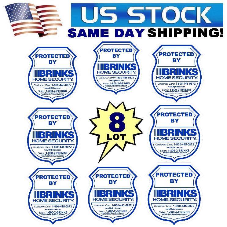 Alarm Window Decal Warning Sticker Signs