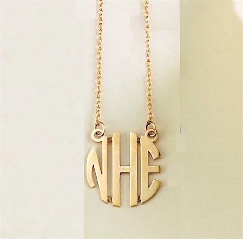 Monogram Necklace Size Chart