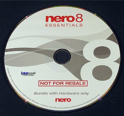Nero 8 Essentials CD/DVD Brennsoftware XP/Vista/Windows 7 NEU