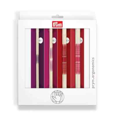 Prym Ergonomics 8'' Double Point Size US 1 2 4 6 Knitting Needles 4 Sets Triangle