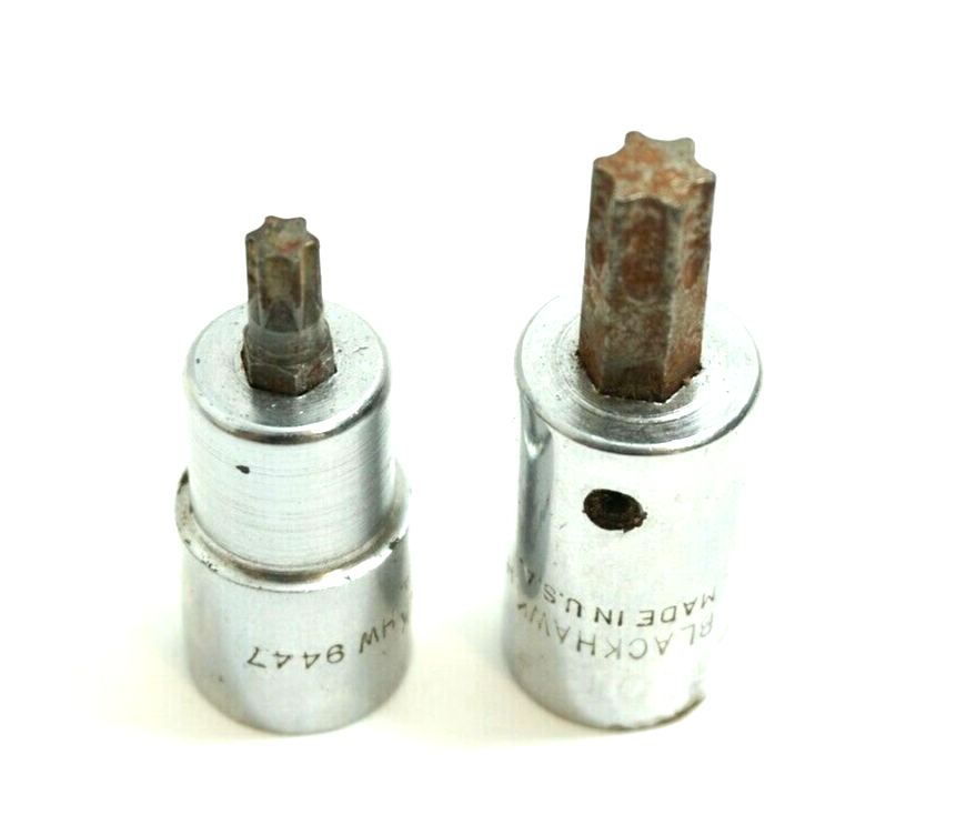 Christoper ホーク LOT OF 2 VINTAGE BLACKHAWK SOCKET HEX KEY 3/8