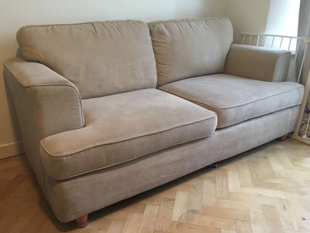 Beige 3 seater sofa in Cardiff Gumtree