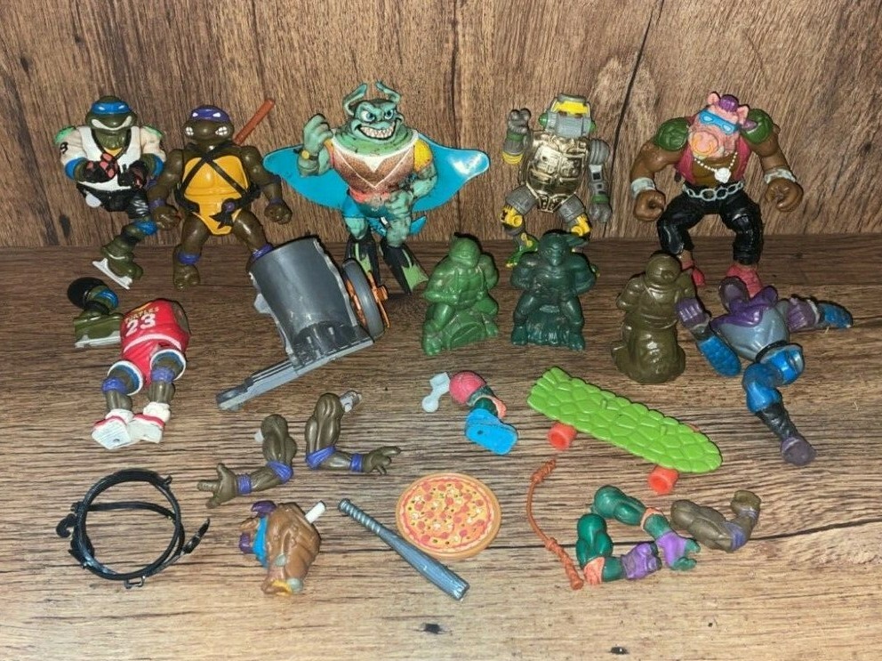 鬼フェード 90s PROCLUB ロンT アセンブルドインメキシコ Lot of Vintage TMNT Teenage Mutant Ninja Turtles Action