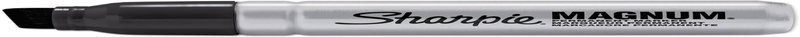 Magnum Permanent Markers, Chisel Tip, Black, Pack of 12