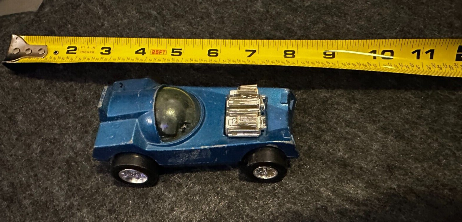 1971 Tootsietoy Super Slicks Blue Twin Shaft Car, Vintage