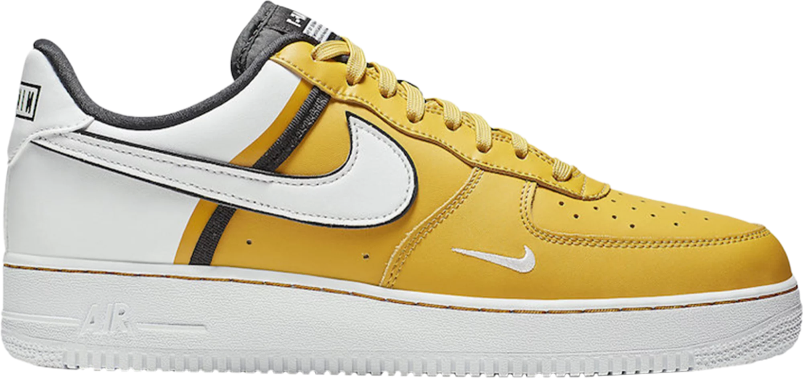 

Мужские кроссовки Nike Air Force 1 07 LV8 2 Dark Sulphur Yellow Black White CI0061-700 12,5, Желтый, Nike Air Force 1
