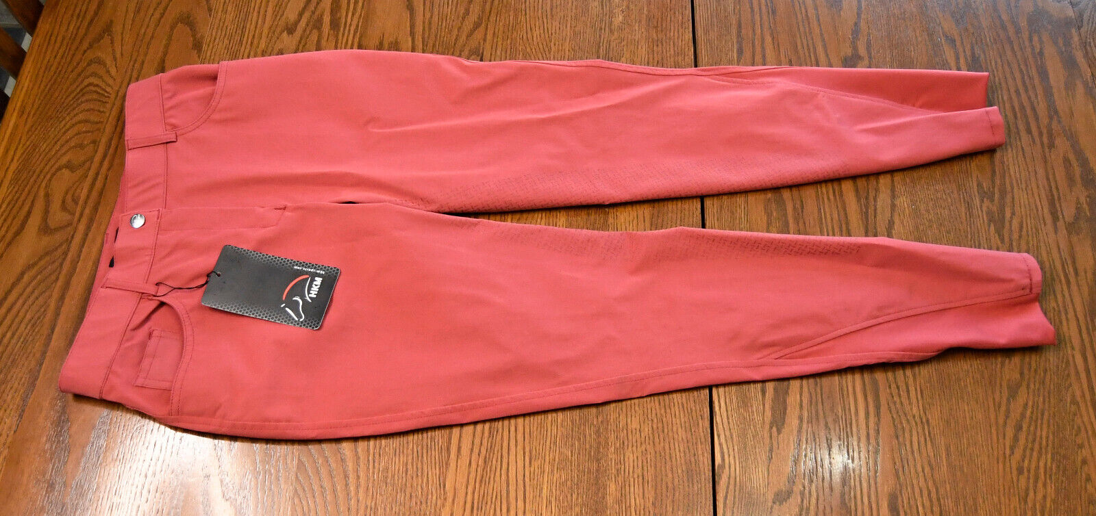 HKM, New, Sunshine silicone full seat breeches, red, 26, MSR