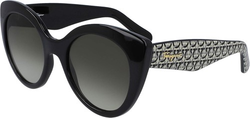 Женские солнцезащитные очки Ferragamo 54 мм черного цвета и Gancini SF964S-003-54