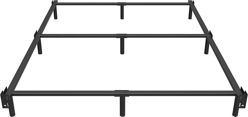 Base For Box Spring And Mattress, 9 Legs Heavy Duty Metal