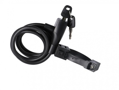 AXA Fahrrad Schloss Kabelschloss Resolute 180/8 Länge 180cm D8mm schwarz