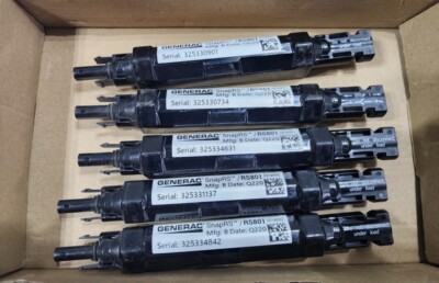 Lot of 5 Generac SnapRS RS801 Inline Disconnect Device Backup Generator