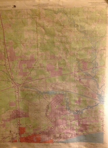 Mississippi Gulfport North 1994 original USGS Topographical chart