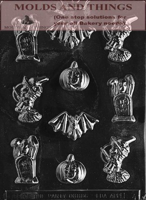 Halloween Witch Chcolate candy mold Bat and Ghost Chcolate candy mold