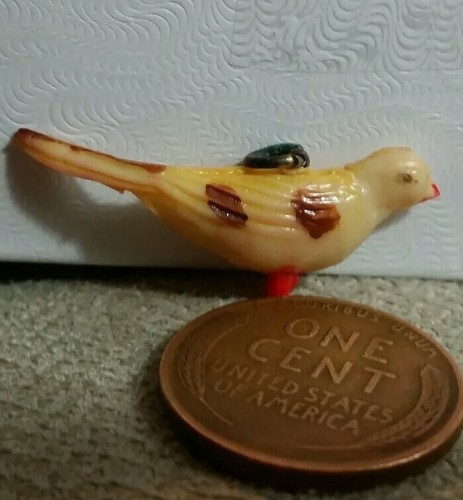 Vintage celluloid BIRD DOVE PIGEON charm prize jewelry