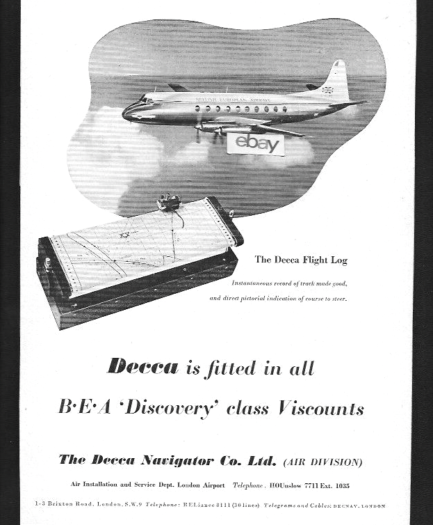 BEA BRITISH EUROPEAN AIRWAYS 1953 VICKERS VISCOUNT DISCOVERY CLASS 