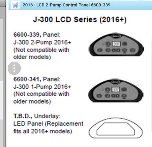 JACUZZI 6600-339 TOPSIDE CONTROLLER