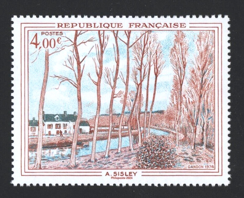 France 2024 Timbre NÂ° 5789  Impressionnisme Alfred Sysley Neuf **Luxe